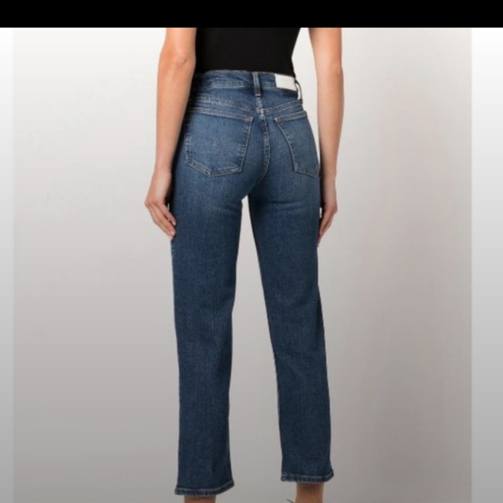 RE/DONE 70s mid-rise stove-pipe jeans Royal Fade sz 28